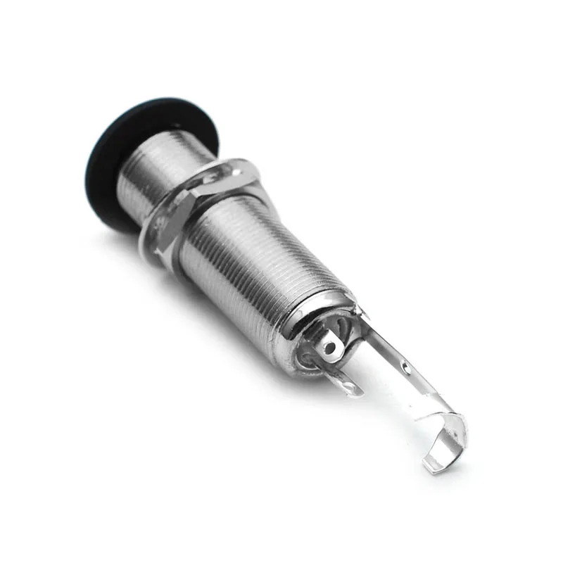 1Pcs 6,35mm 1/4 "Gewinde Zylinder Bass Gitarre Jack Pickup Ausgang Eingang Steckdose für Elektrische Gitarre Zubehör teile – Detail 6