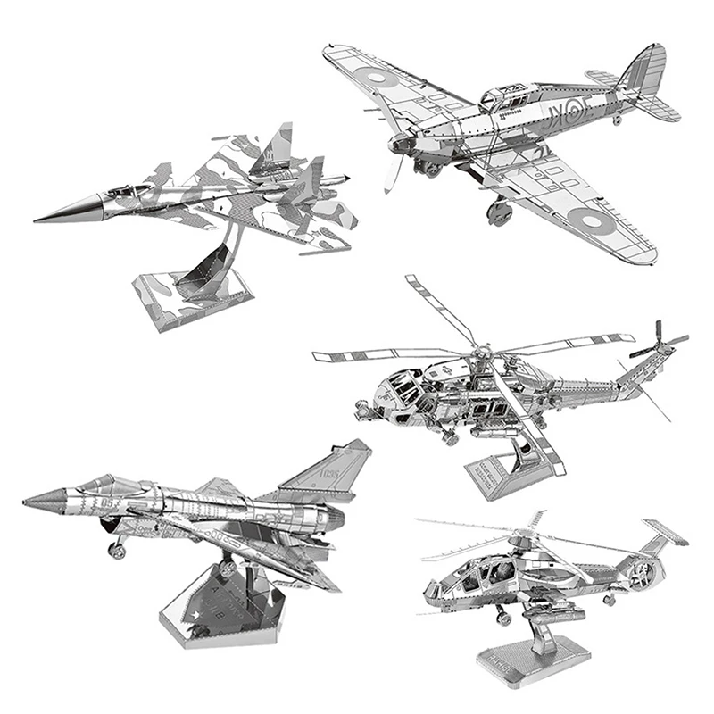 Aereo fai da te in metallo assemblato modello Fighter Shuttle Mars Probe 3D Puzzle Toys per adulti Jigsaw Puzzle regali creativi