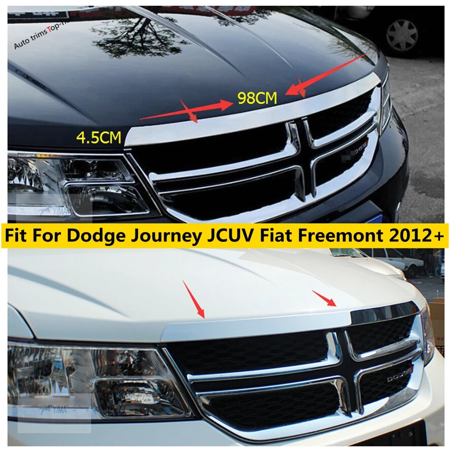 

Наружная Решетка Переднего Капота Yimaautotrims из нержавеющей стали для Dodge Journey JCUV Fiat Freemont 2012 - 2019