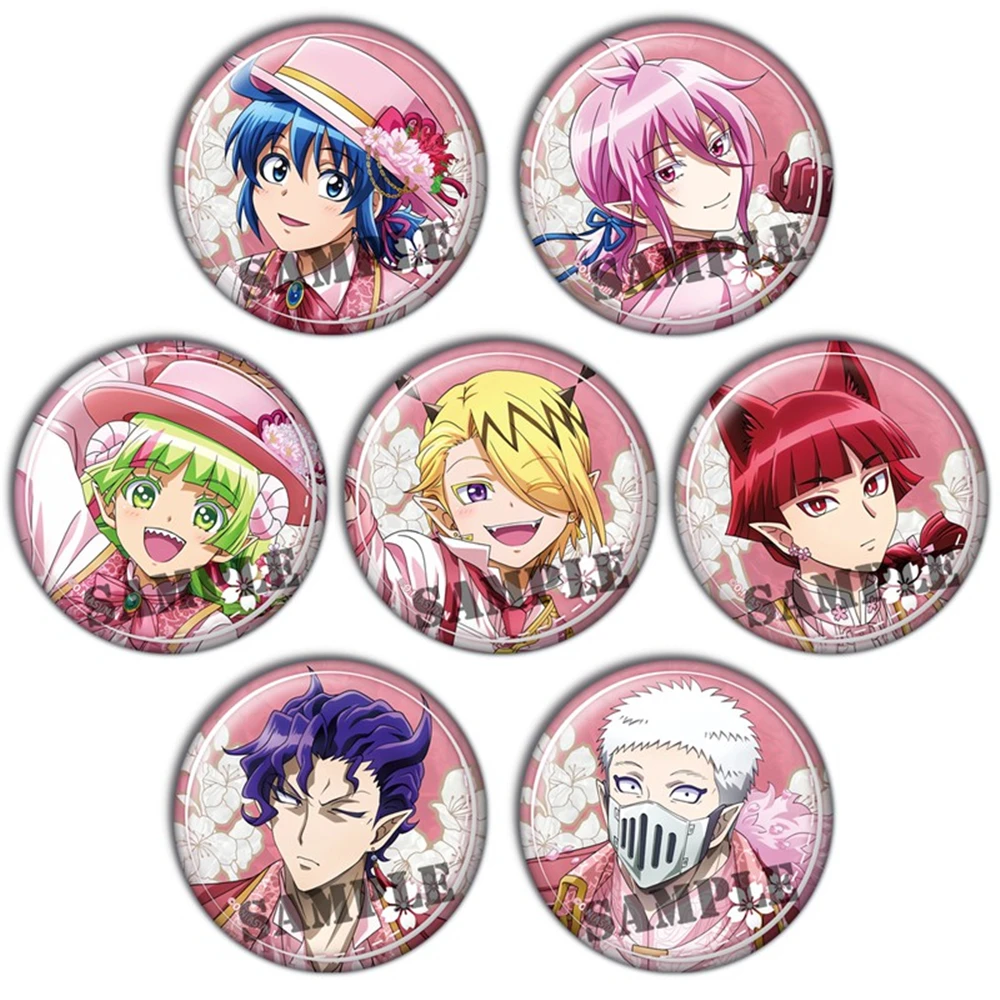 58mm Anime Welcome to Demon School Iruma-kun Sullivan‌ Sabnock Saburo Cosplay COSTUME Badge Pin SPTE Tinplate Brooch﻿ Prop Gilf