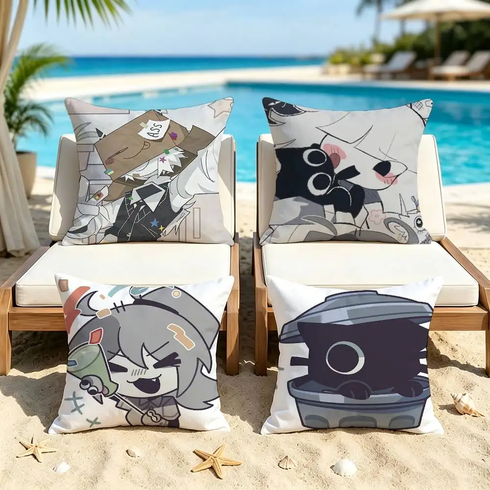 F-Fundamental Paper Education Double-Sided Printed Cushion Cover Bedroom Bedside Sofa Pillow Case
