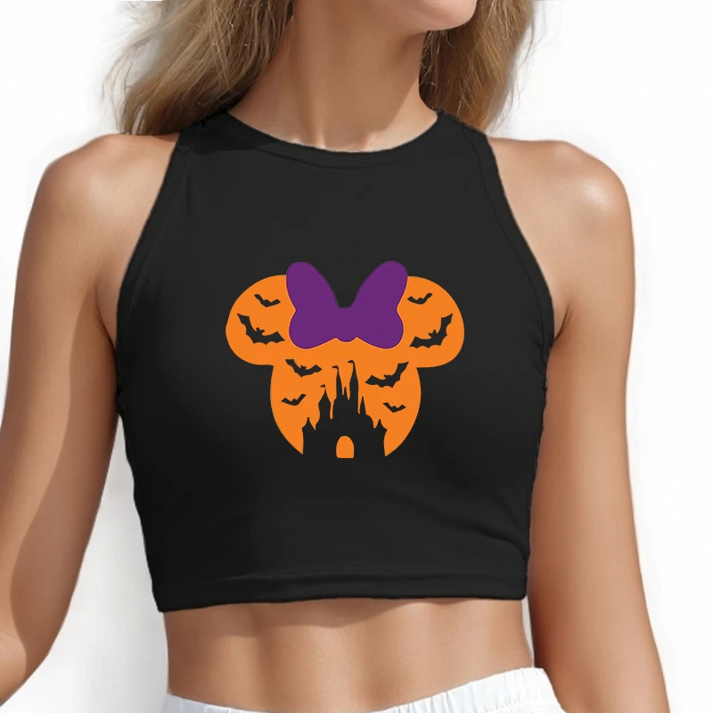

Personalized Corset Tanks Camis Disney Halloween Woman Clothing Tees Female Printed Tops T Shirt Y2k Clothes Sleeveless Summer