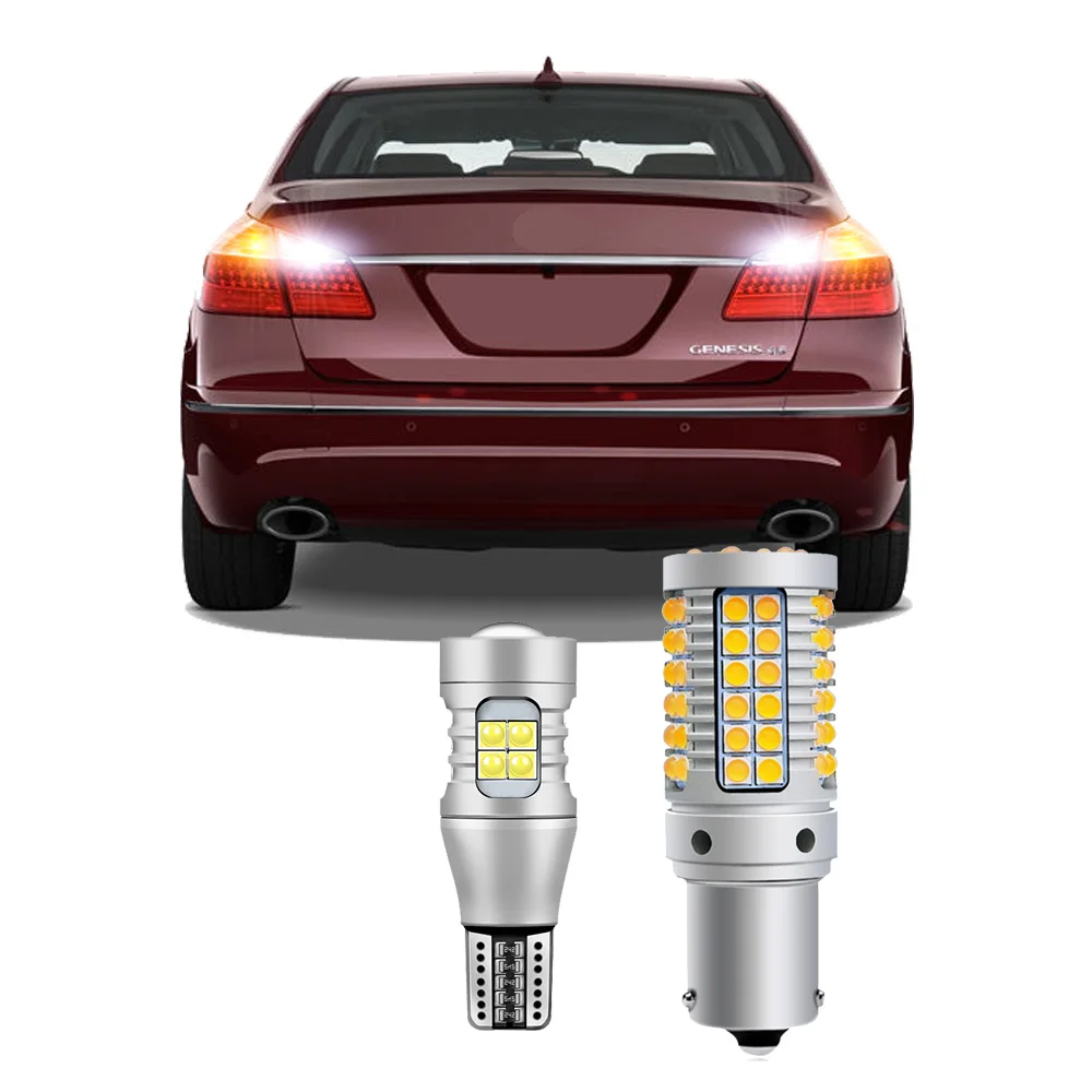 

Car LED Bulbs For Hyundai Genesis BH 2008 - 2014 Exterior Turn Signal Backup Bulbs Canbus No Error