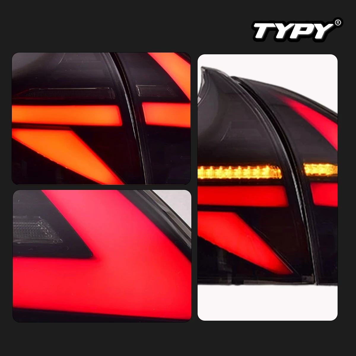 TYPY Car Tail Lights For Toyota Venza 2009-2013 LED Car Tail Lamps Daytime Running Lights Dynamic Turn Signals