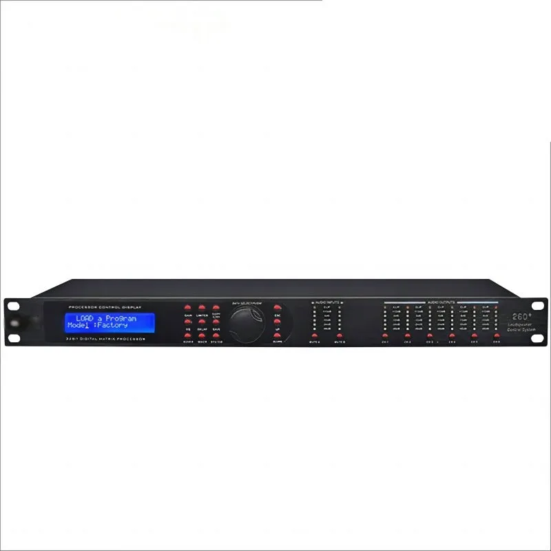 Professional 2-Channel Audio Effector 2-IN 6-OUT Stage Performance Digital Audio Processor Support USB Debugging