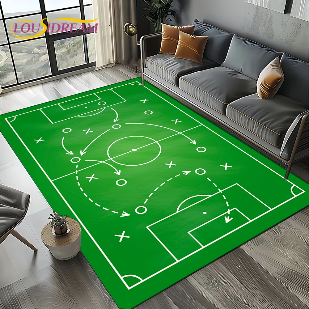 LOUSIDREAM Football Field Non-Slip Carpet Multicolor 5