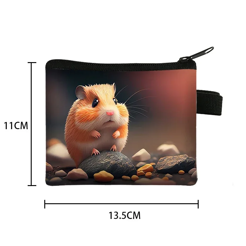 Just A Girl Who Loves Guinea Pigs Print Coin Purse Cute Pet Hamster Women Wallets Mini Handbag ID Credit Card Money Holder Bags