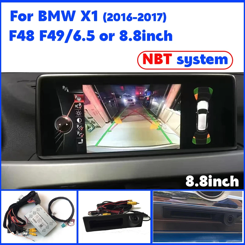 Reve Camera For BMW X1 F48 F49 2016 2017 Reverse image assist interface adapter Car Screen Upgrade Reverse image