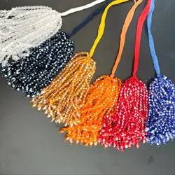 8.5cm Wide Individual Crystal Beads Beaded Fringe, Red,Orange,Blue,Black,Clear,Amethyst Crystal Tassle Dropper,Custom Colors