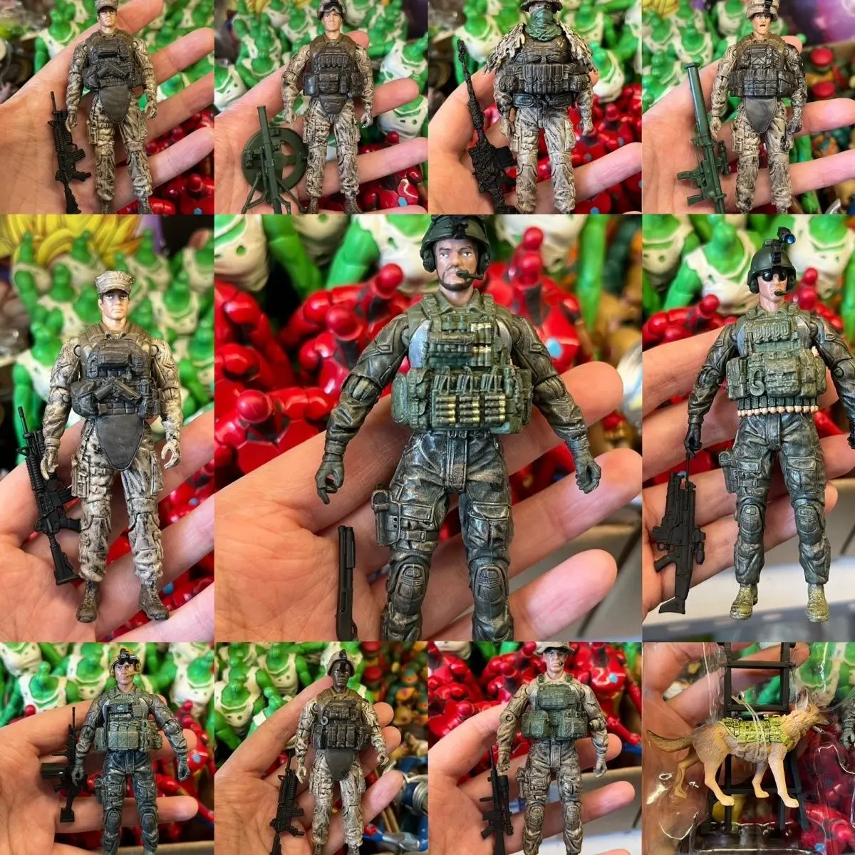 Véritable modèle militaire BBI 1:18 figurine articulée jouet prêt à l'emploi