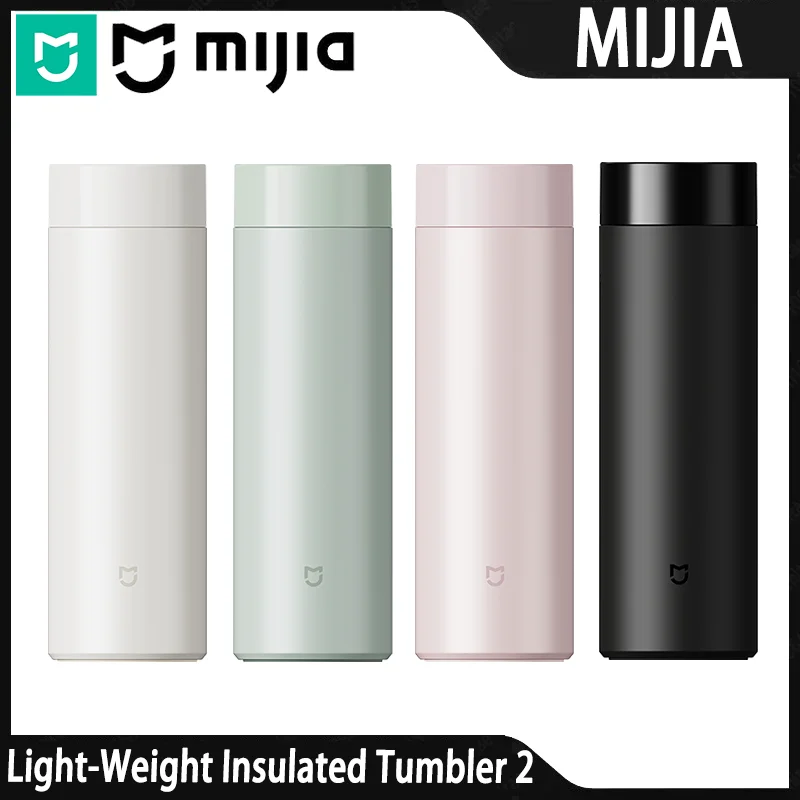 Mijia Light‑Series Vacuum Insulated Bottle 2 316L Stainless Steel Tea Infuser Portable Leakproof Travel Water Cup for Home