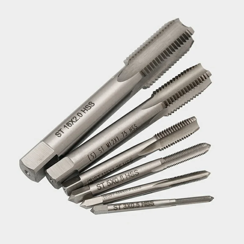 Drillforce ST Insert Screw Thread Tap Drill Bits HSS Straight Flute Metric ST1.6-ST30 Taps Right Hand Installation Repair Tools