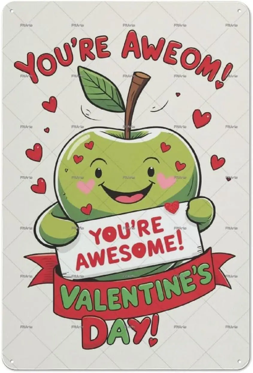 You’re Awesome Funny Vintage Tin Sign Metal Wall Decor For Bedroom Plaques Poster Home Family Lovers Gift Retro 8x12 inches sign