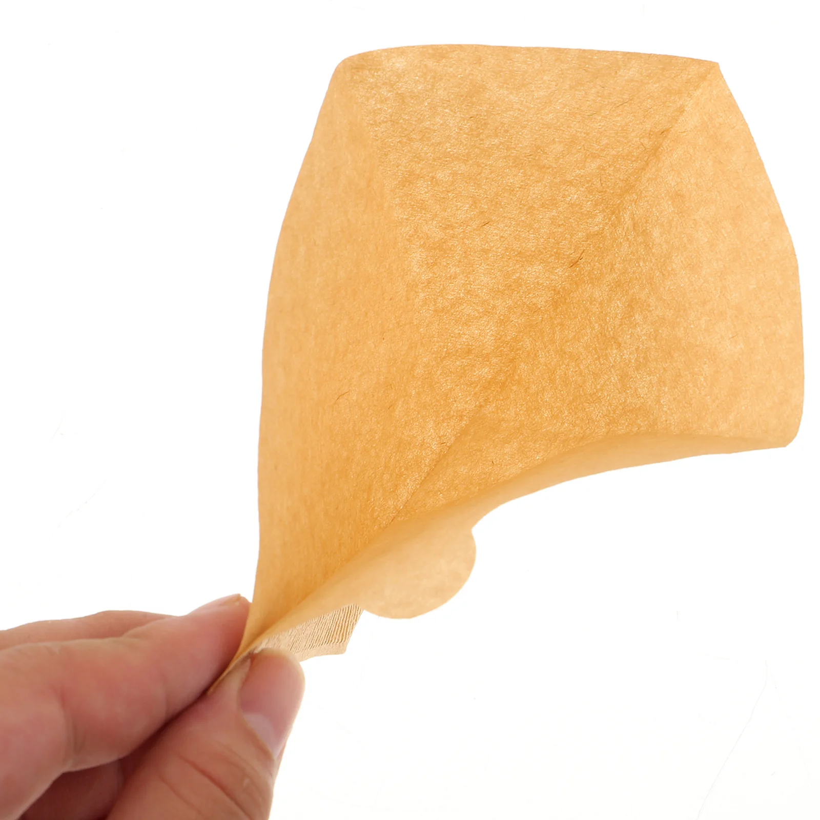 100pcs Coffee Filter Paper Unbleached High-Grade Natural Safe Tall Side For Even Basket Machine Use Practical Coffee
