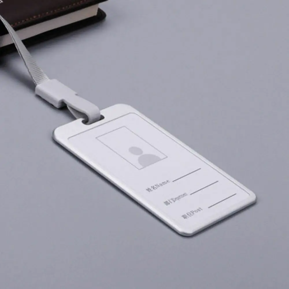 Alloy Pocket Office Supplies Certificate Identity Company Business Security Pass Tag Work Badge with Lanyard ID Card Holder