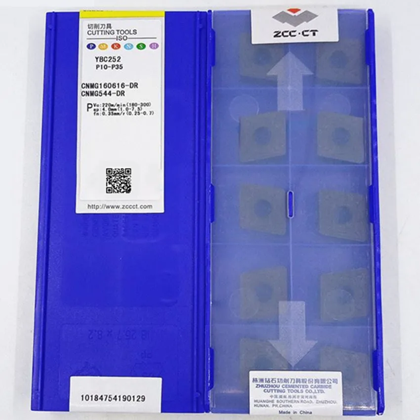 CNMG160608-DR YBC252/CNMG160612-DR YBC252/CNMG160616-DR YBC252 CNMG542 CNMG543 CNMG544 ZCC.CT CNC pastilhas de metal duro Para P10-P35