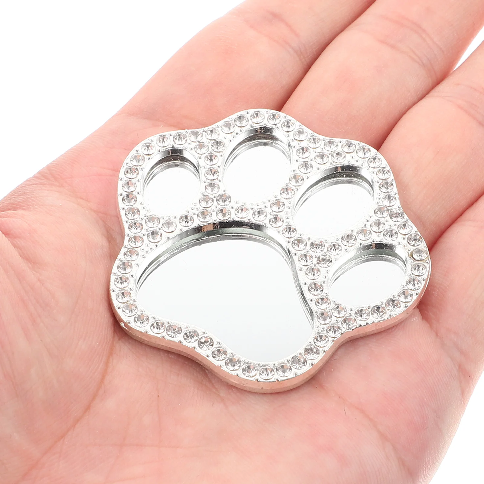 Paw Mirror Rhinestone DIY Phone Case Decor Crystal Adornment for Cell Cover Accessories Multi-Functional Shiny