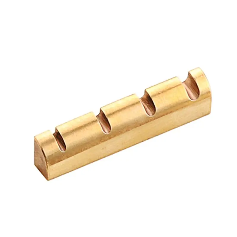 RTENTE-Pre-Slotted 4 String Brass Acoustic Guitar Nuts For PB Bass Guitar Part Accessories
