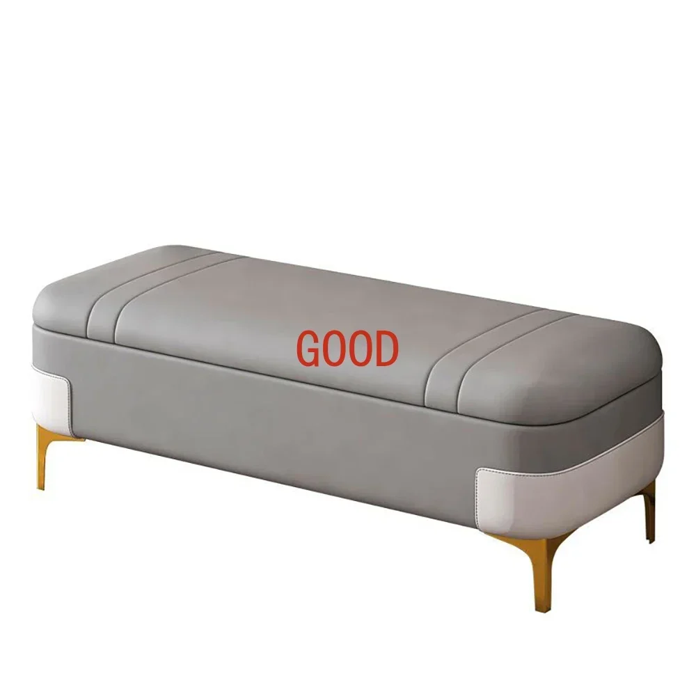 

Скандинавская скамья-пуф для хранения вещей, вместительная скамья для переобувания, удобная подставка для ног, диван-скамья