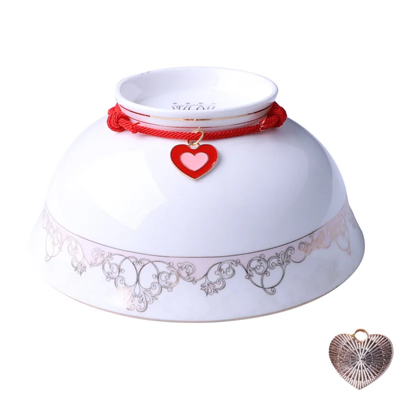 

5Pcs Handmade Red Rope Cat Collar Adjustable Knitted Pet Necklace Small Dog Cat Jewelry Accessories Small Dog Necklace