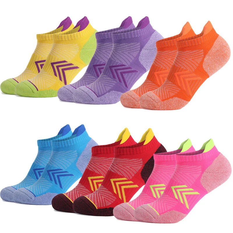 

2023 Women Socks Hiking Running Cotton Breathable Sports Combed Ankle Cozy Low Cut Performance Soft Short Tab Socks