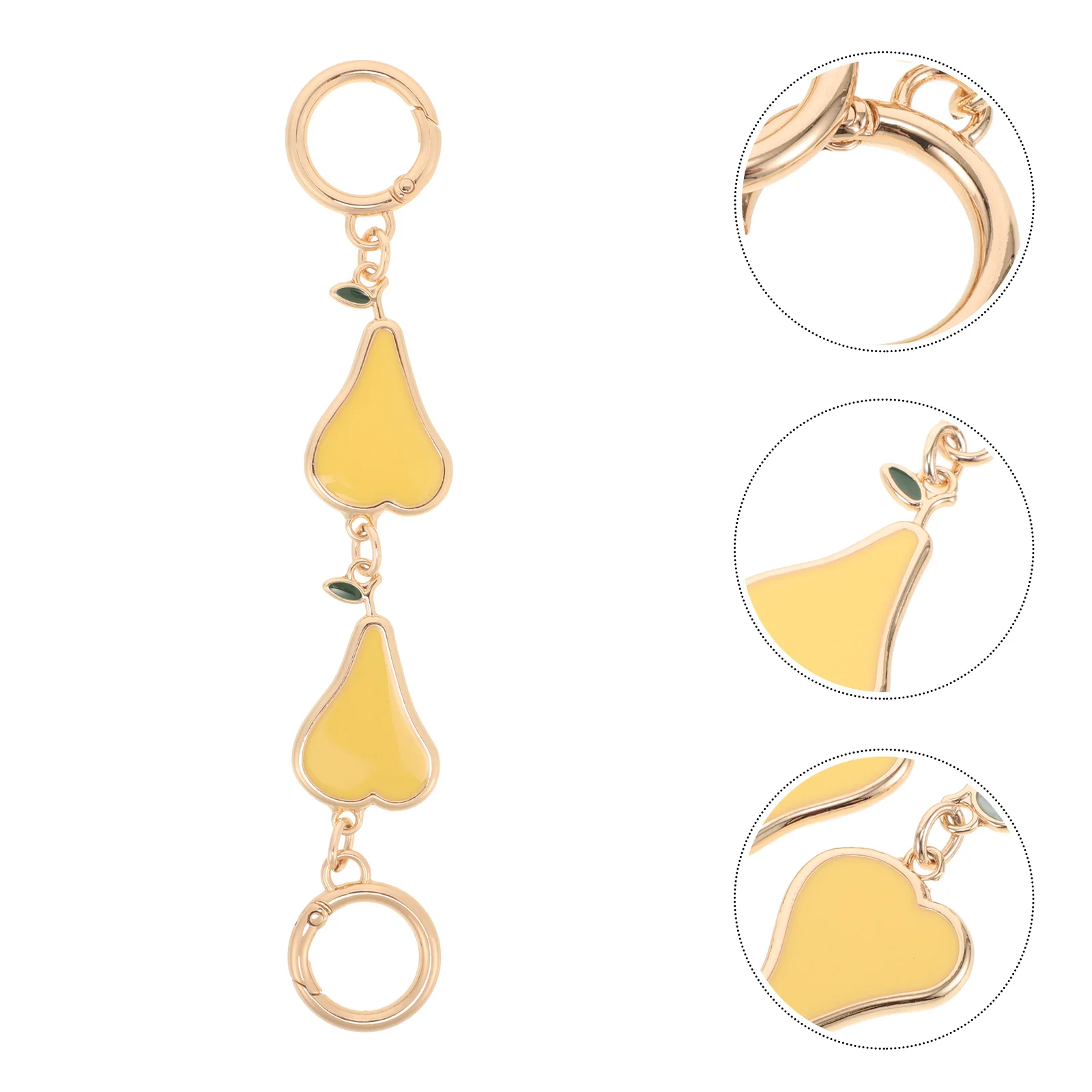 

2Pcs Purse Extender Chain Rustic Style Bag Accessories Crossbody Strap Metal Clasps Fashionable Upgrade Purse Extender Chain