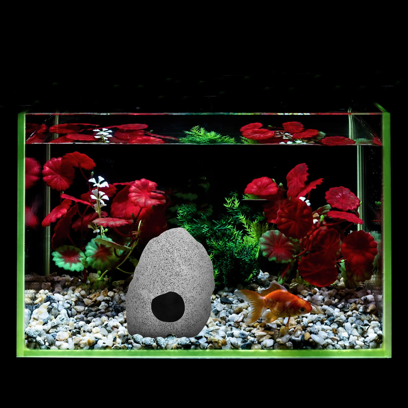 

Ceramic Fish Cave Aquarium Decoration Shelter for Fish Tank Accessories Small Compact Hideout with Natural Design