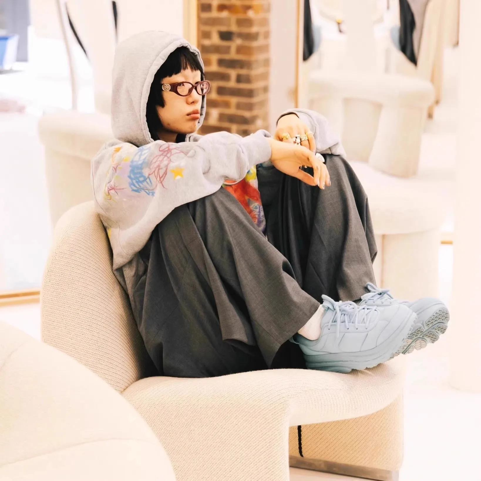 أحذية رياضية مكتنزة كاجوال عصرية جديدة عالية الجودة، أحذية مشي مريحة برباط ونعل سميك وخفيفة الوزن #4