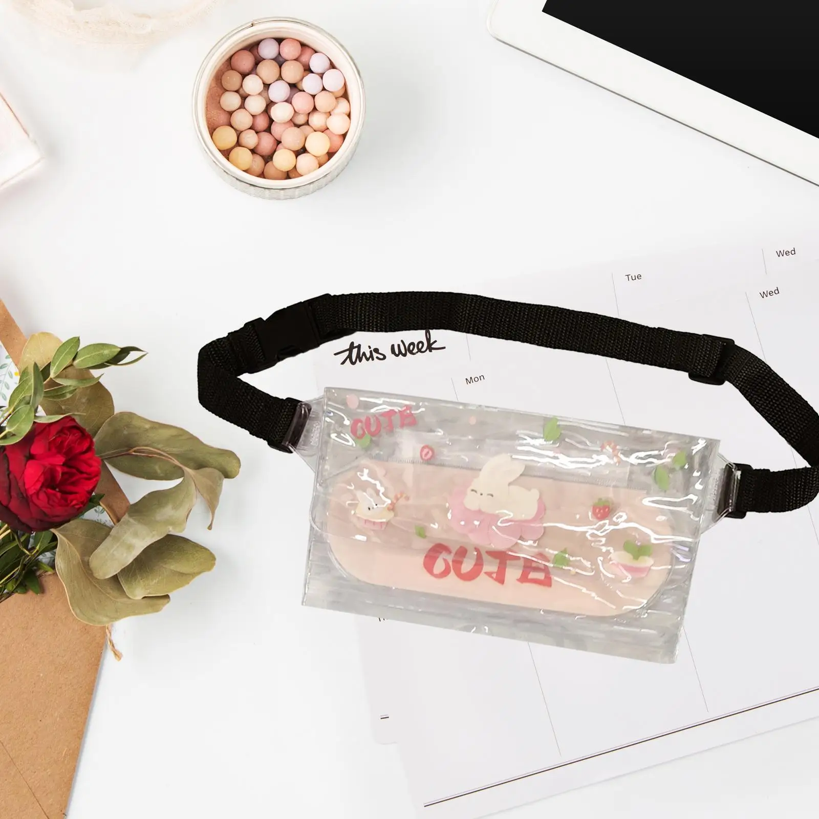 Waterproof Fanny Pack Lightweight Waterproof Storage Bag Cartoon Phone Bag for Kayaking Beach Outdoor Sports Travel Swimming
