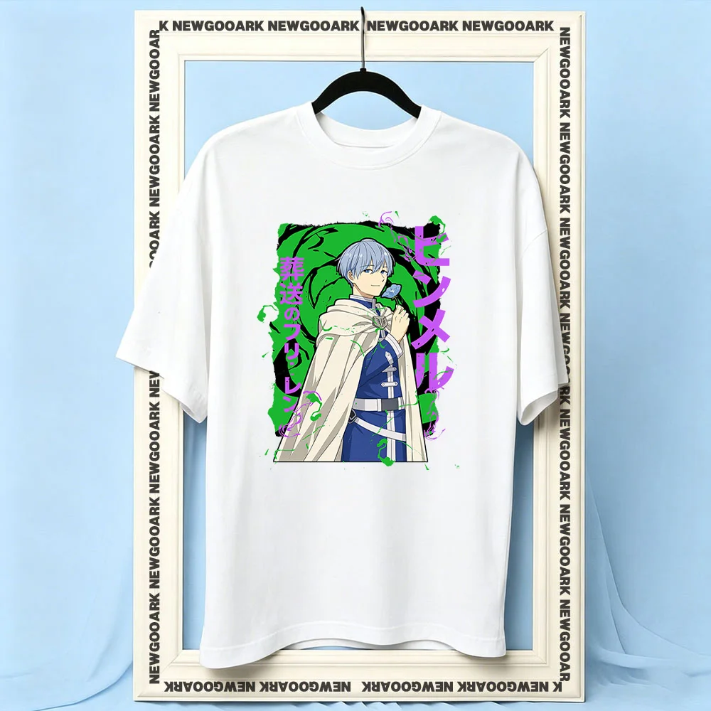Frieren Beyond Journey's End CP Himmel T-shirt Woman Man Summer Cotton Graphic T Shirts Adult Casual O-neck Short-sleev
