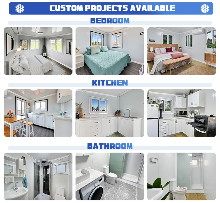 منزل حاوية قابل للتوسيع Casas Prefabricadas الصين المنازل المتنقلة 2 غرفة نوم منزل جاهز منزل صغير محمول Casa وحدات المنزل