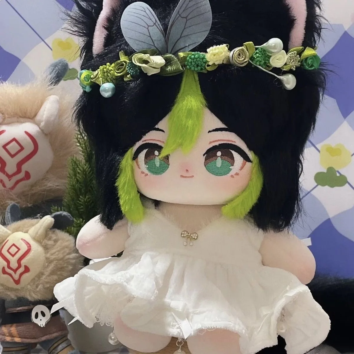 

Мягкие плюшевые игрушки 20 см, игра Genshin Impact Tignari Property, косплей, платье-талисман, хлопковая кукла, одежда, подарки на Рождество и день рождения