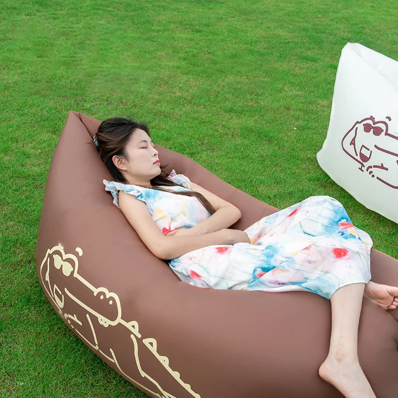 Lazy Sofa Trend Outdoor Products Fast Infaltable Air Bed Good Quality Sleeping Bag Inflatable Air Bag Portable Beach Sofa