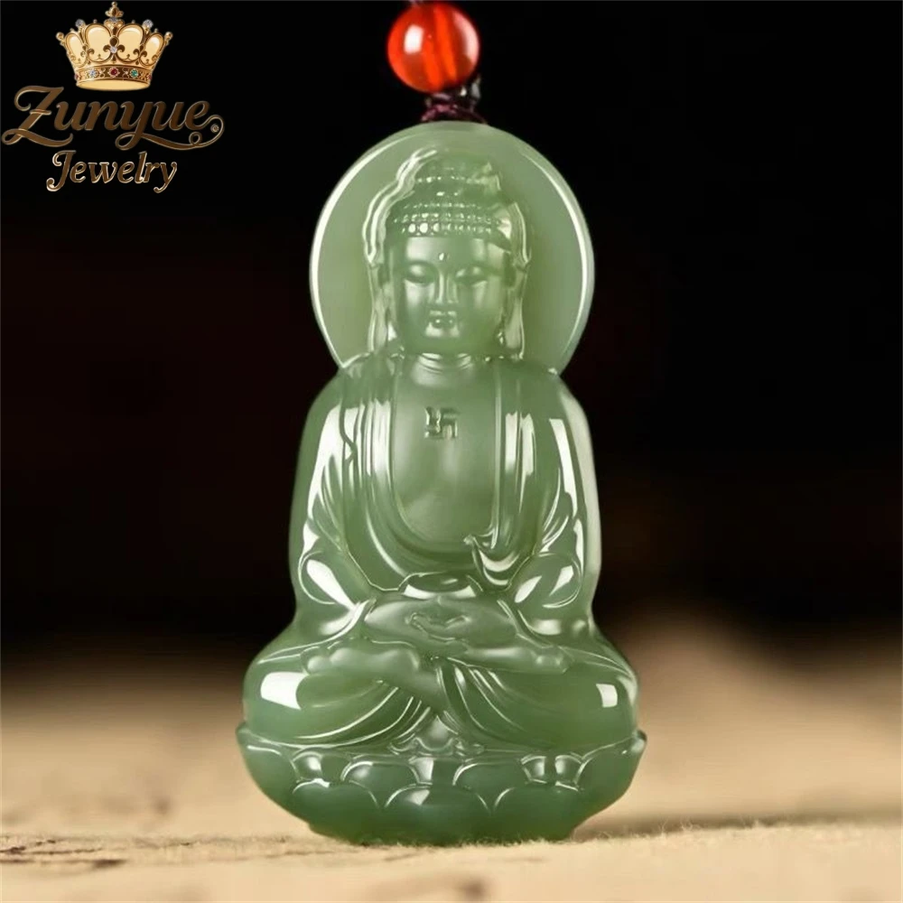 

High-end Natural Hetian jade Buddha pendant Luxury Quality Jewelry Best Selling Fashion Jewelry Exquisite Popular Charms Elegant
