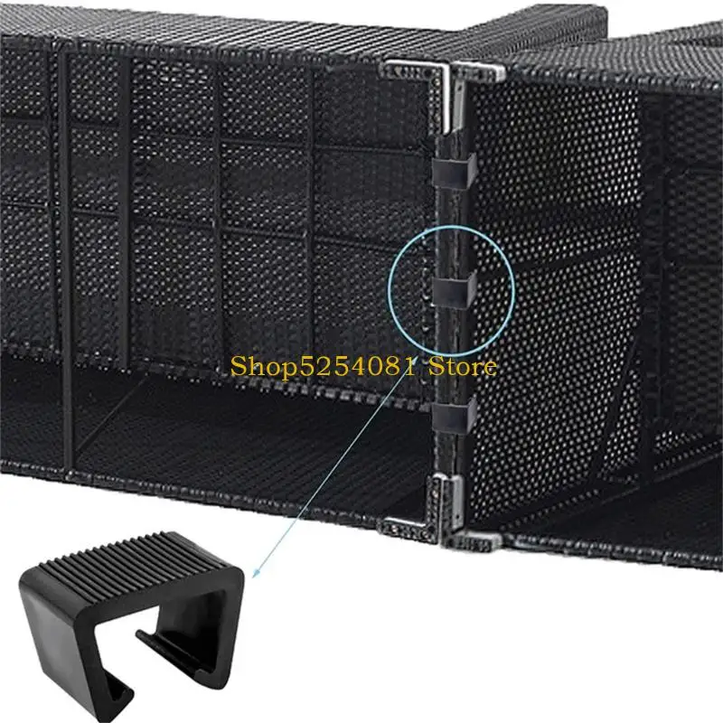 AXYC Wicker Patio Furniture Clips Chair Couch Clip Sectional Connector for Outdoor Garden Rattan Aligment Rattan Furniture image 2