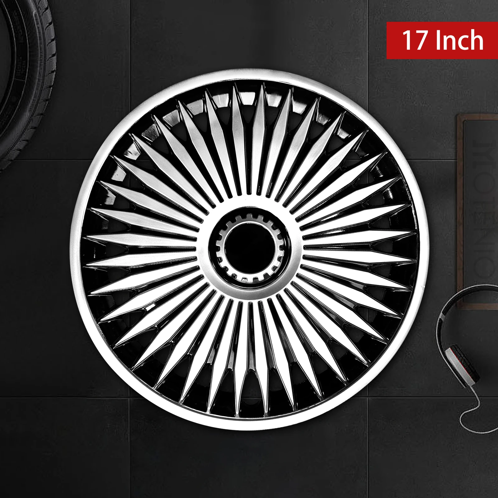 4PCS R17 Auto Rad Abdeckung Radkappe Universal Auto Ersatz Hub Caps Eisen Stahl Felge Abdeckung 17 Zoll Auto reifen Zubehör Radkappe