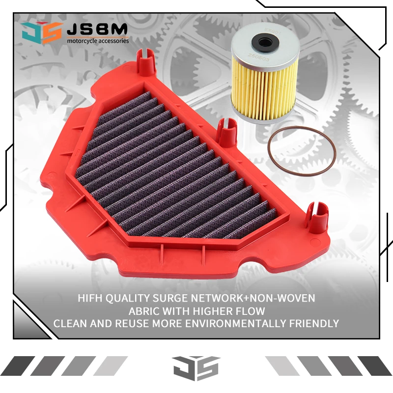 

JSBM Motorcycle Accessories High Flow Air Filter Oil Filters For KOVE ZF400GS-A 450RR 450R Engine Intake Cleaner Element