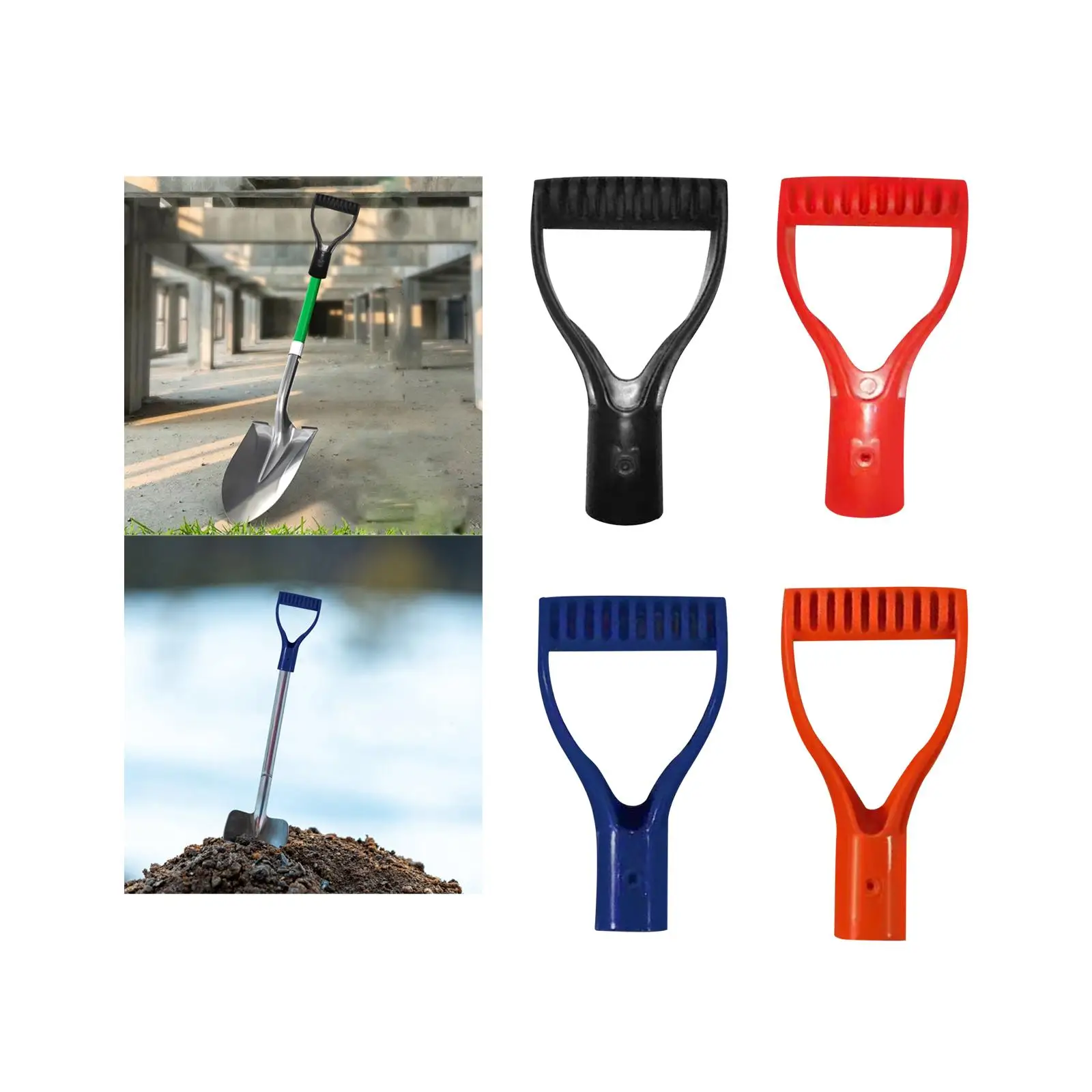 Shovel Shaft Handle Replaces Y Handle Easy to Install Shovel Grips Snow Shovel Handle for Yard Garden Raking Tools Accessories