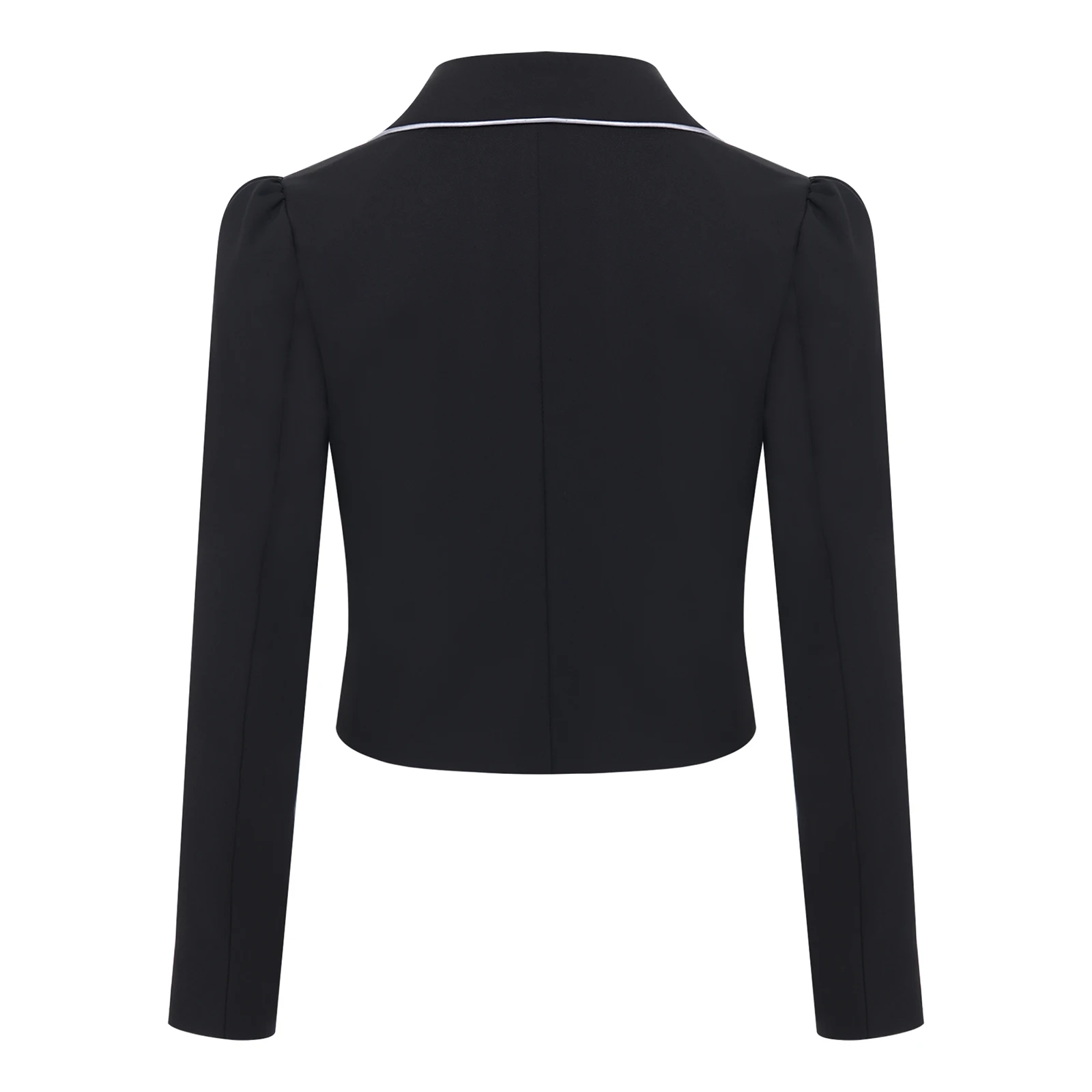 Kids Girls Blazer Jacket Child Long Sleeve Lapel Color Blocking Formal Suit School Uniform Dress Crop Outerwear Party Evenings