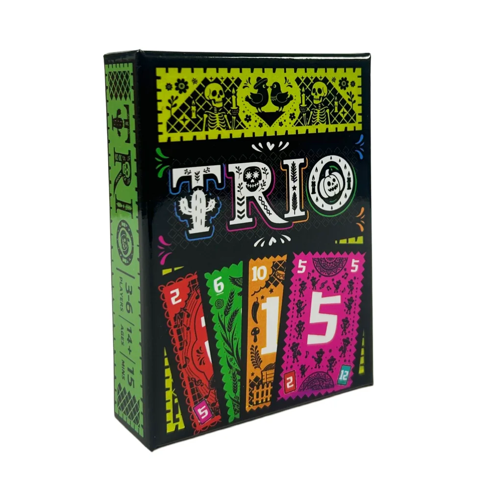 TRIO Strategic Card Board Game For Family Party Card Game Matching Fun 3-6 Players Game Entertainment For All Ages Gifts