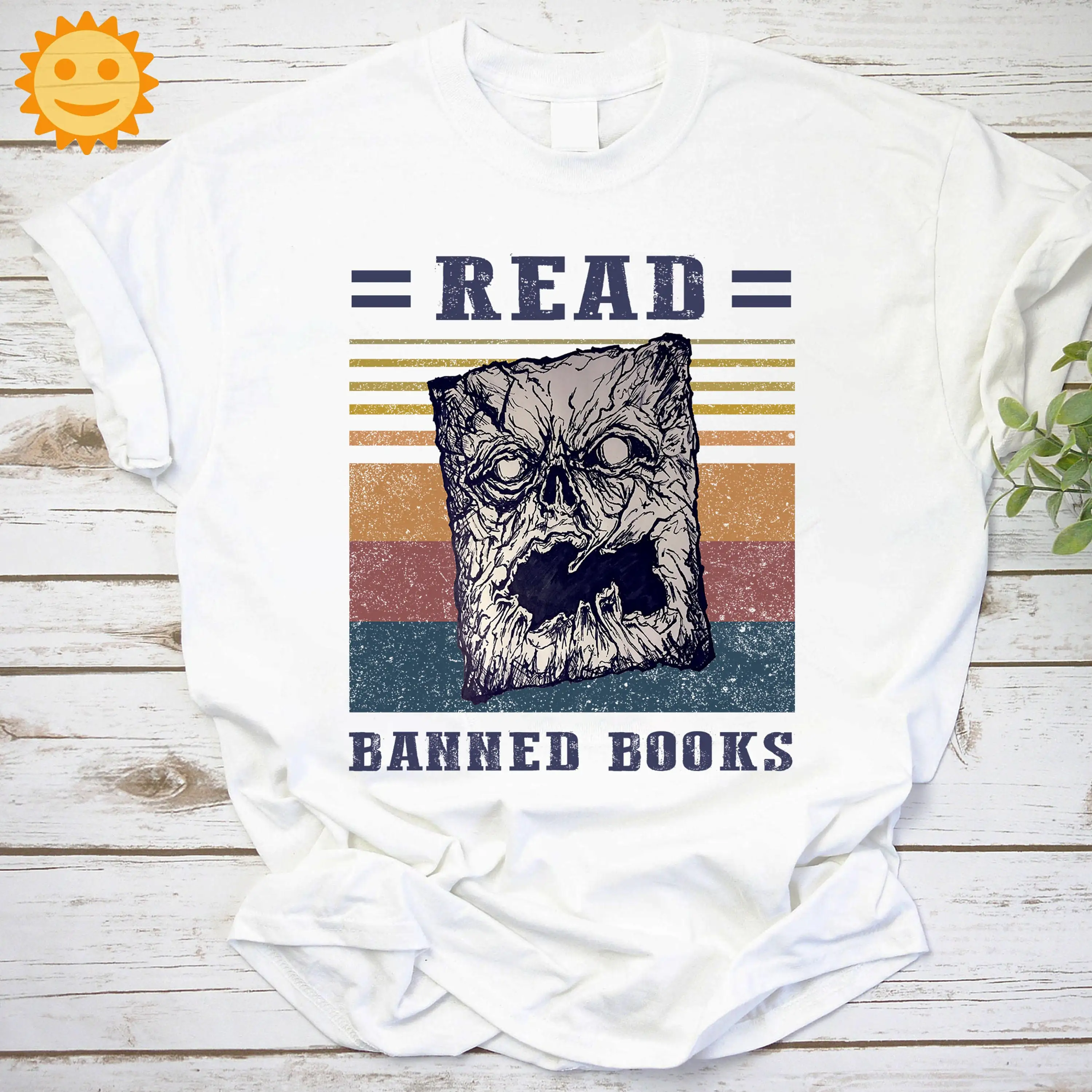 Read Banned Books Vintage T Shirt Book Reading Lovers Bookaholic Nerd