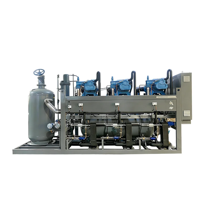 Modular Air Cooled Chiller Unit With Gear And Engine Multiple Compressors Parallel System For Industrial Cooling