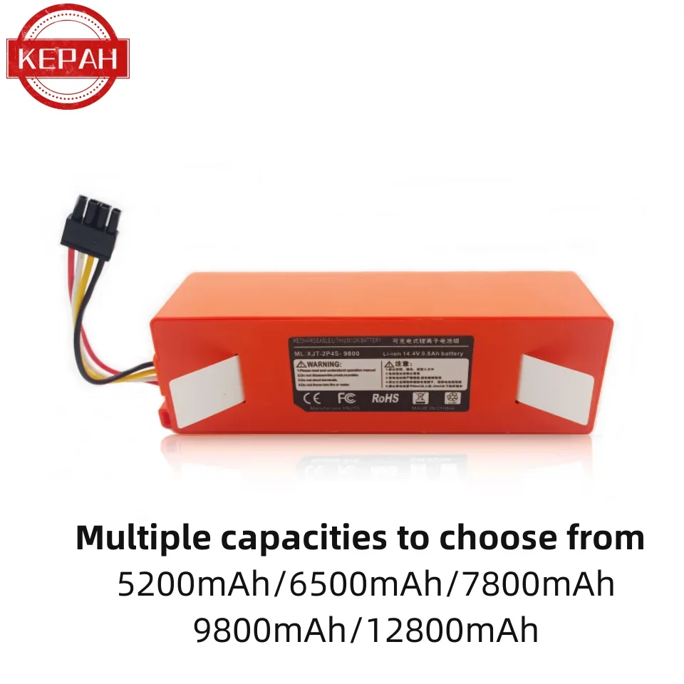 100% originale BRR-2P4S-5200S batteria di ricambio per aspirapolvere robotico per parti Xiaomi Roborock S55 S60 S65 S50 S51 S5 MAX S6