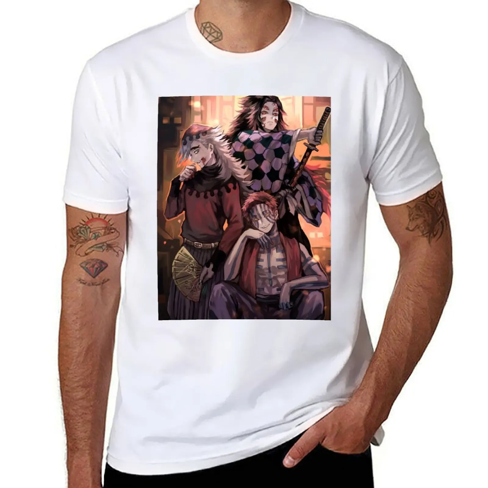 

Doma Akaza Kokushibo T-Shirt t shirt men 100% cotton luxury brand t shirt personalised T-Shirt