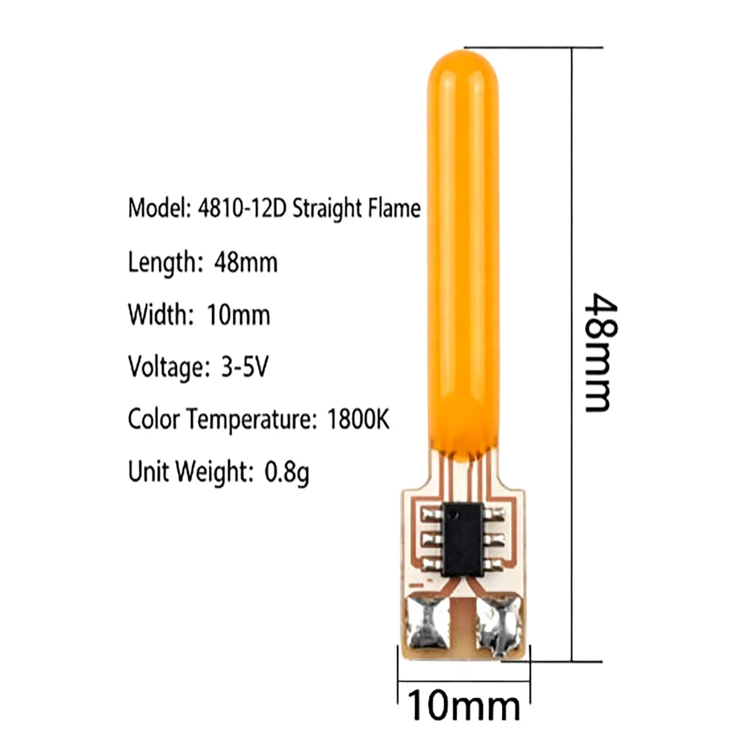 3V LED Flashing Flow Candle Light Bulb Flame Light 1800K 2200K Diode Birthday Party Decoration Light Bulb Accessories 20PCS
