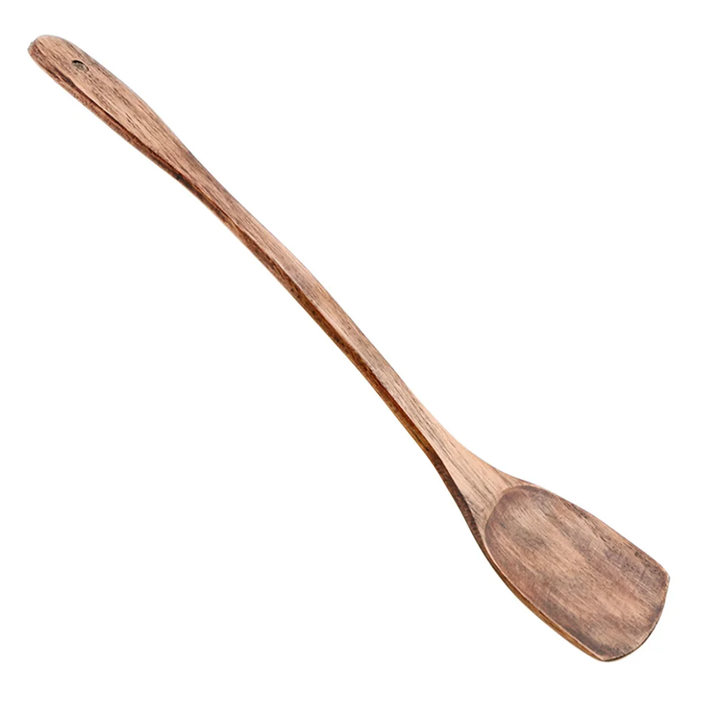 Cooking Spatula Wooden Kitchen Wood Turner Utensils Wok Utensil Tool Scoop Handle Nonstick Spoon Spatulas Bamboo Frying Spoons