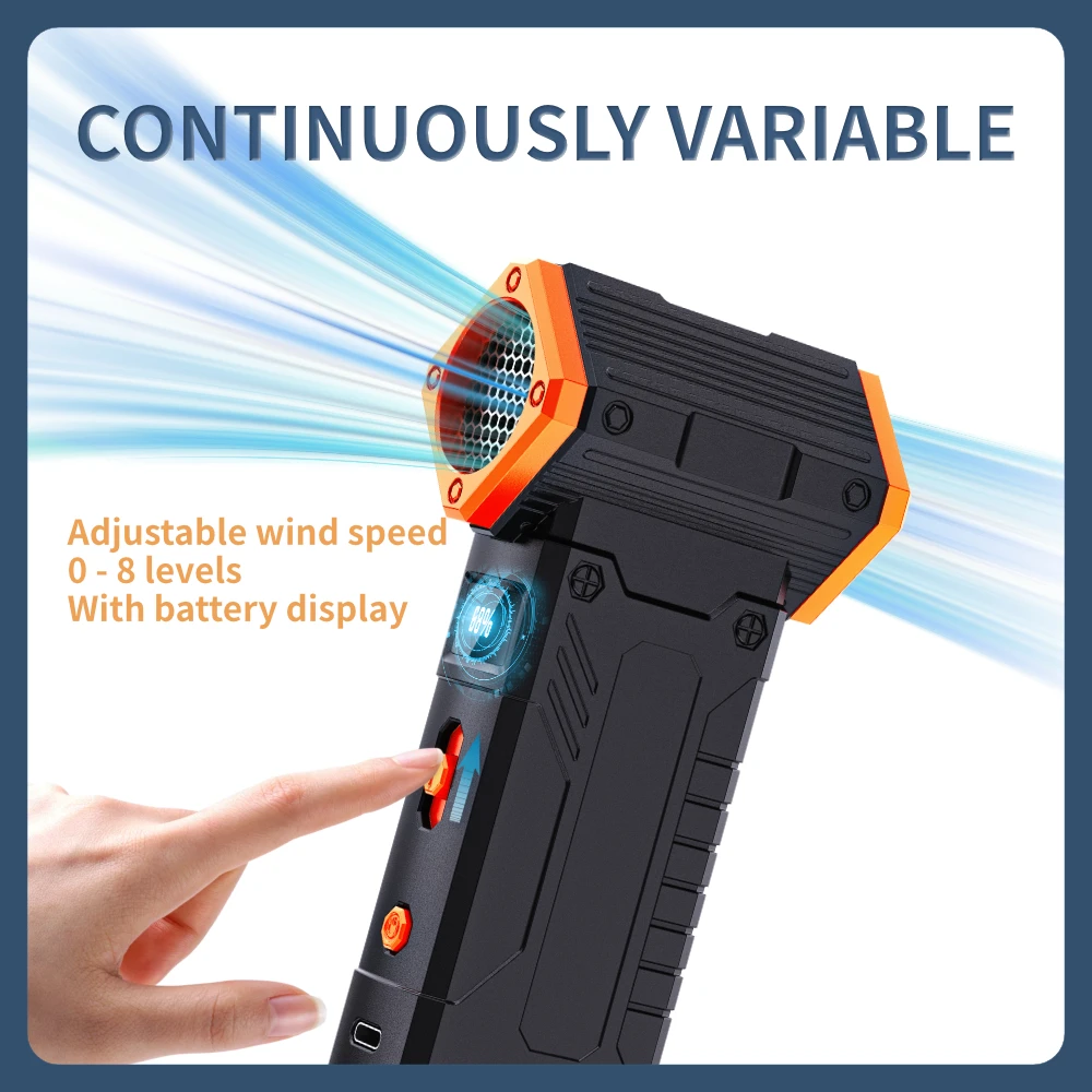 Kipas Jet Mini Motor Turbo Bertenaga 130.000 RPM, Peniup Debu Udara Terkompresi untuk Pengeringan Mobil, Alat Pembersih Portabel untuk Karpet, Meja, dan Rumah