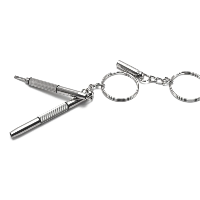 Llavero Destornillador gafas Destornillador para llave 5 piezas/juego 3 en 1 acero aluminio Drosphip