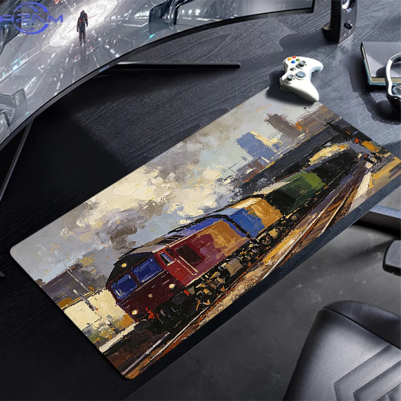 Mouse Pad Gaming Abstract Oil Painting Accessories PC Gamer Alfombrilla Xxl Computer Desk Mat Laptop Varmilo Keyboard Mousepad