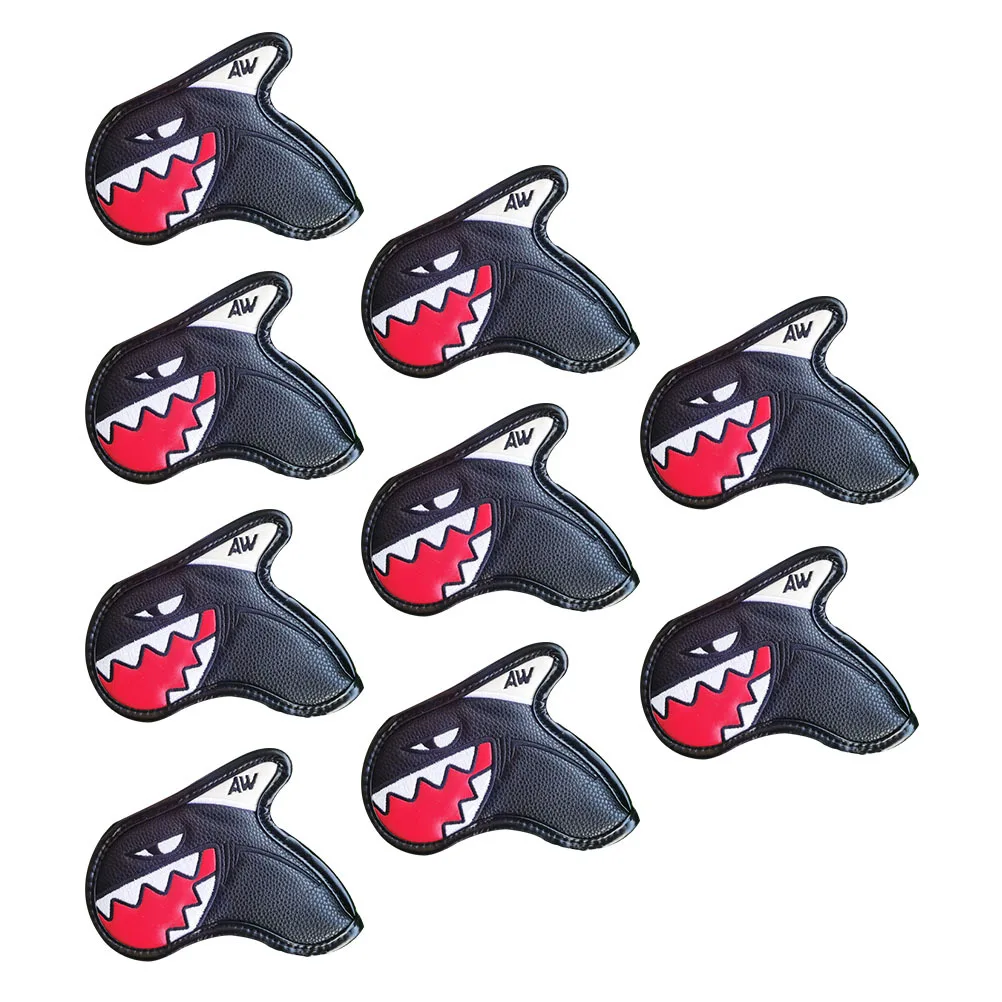 

9Pcs High-Class Material Iron Covers Putter Accessory Dust-Proof Protective Club Cover for Sports and Travel Gifts